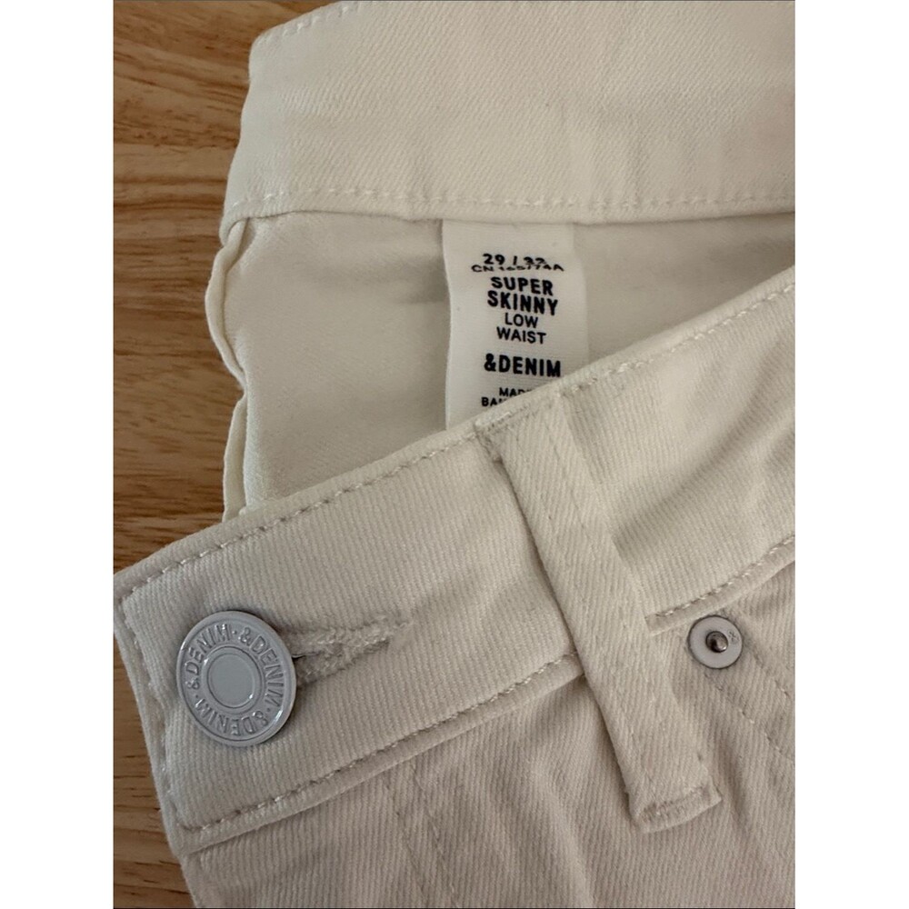 NWT H&M Super Skinny Low Waist Women Jeans - Cream